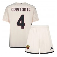 AS Roma Bryan Cristante #4 Gostujuci Dres za djecu 2023-24 Kratak Rukav (+ Kratke hlače)
